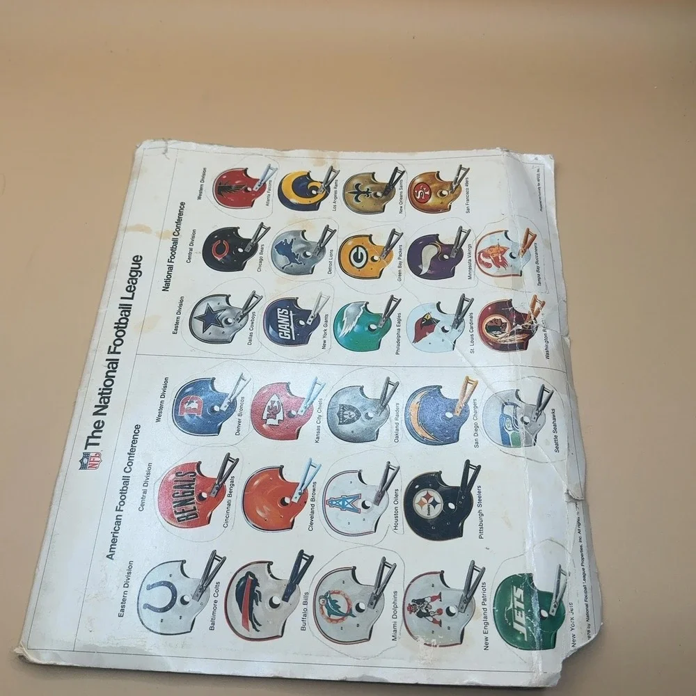 Vintage Atlanta Falcons 1978-79 Daily Memo Calendar Boomershine Pontiac